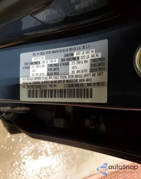 2024 Mazda Cx-30 Preferred из США, поврежденный, VIN 3MVDMBCM2RM651610